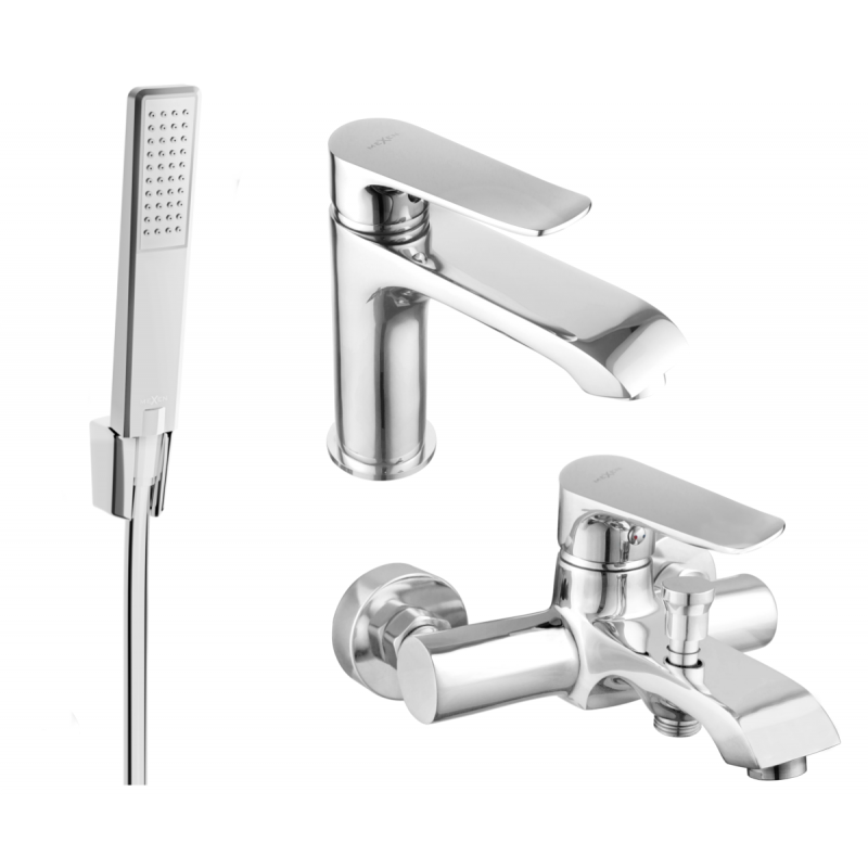 Ensemble de baignoire Mexen Pecos R72, chrome - 72703R72-00