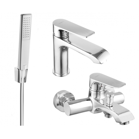 Mexen Pecos R72 ensemble de bain, chromé - 72703R72-00