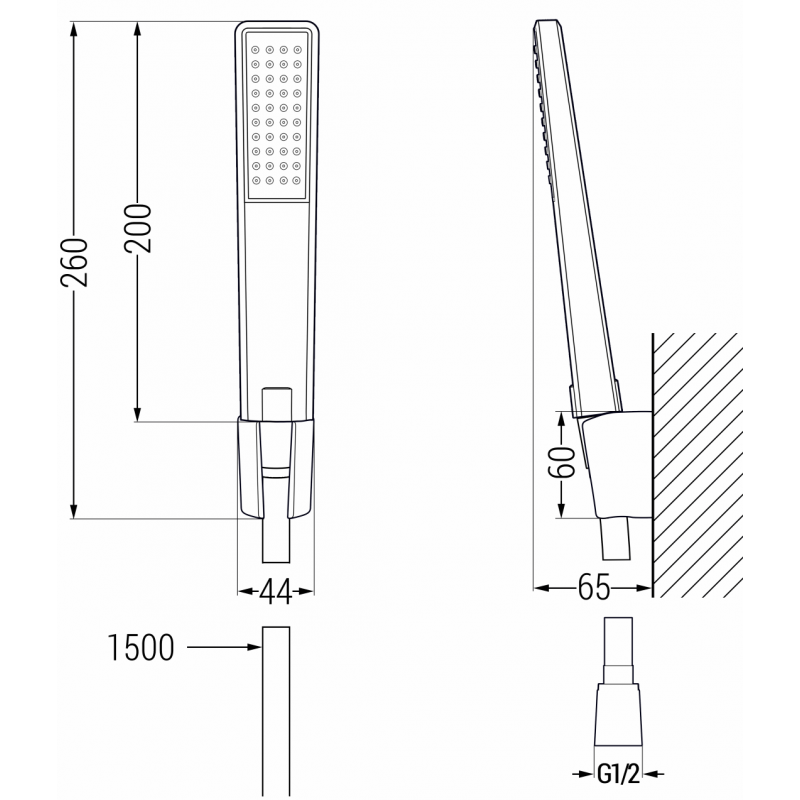 Mexen Pecos R72 kit de baignoire, chrome - 72703R72-00
