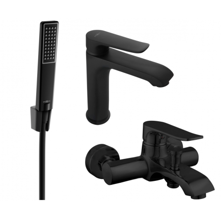 Mexen Pecos R72 ensemble baignoire, noir - 72703R72-70