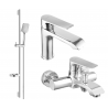 Mexen Pecos Ensemble de bain DS62, chromé - 72703DS62-00