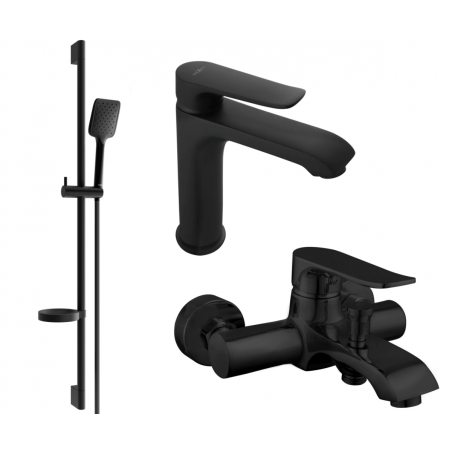 Mexen Pecos DS62 ensemble baignoire, noir - 72703DS62-70