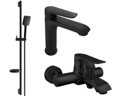 Mexen Pecos DS62 ensemble baignoire, noir - 72703DS62-70