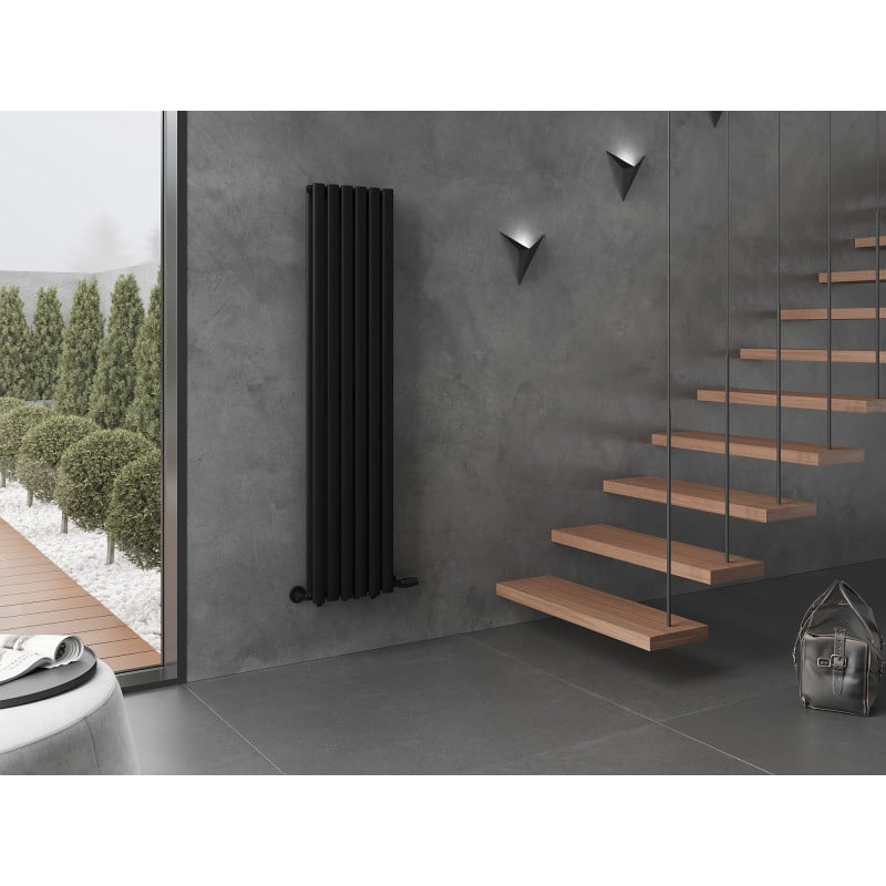 Mexen Dallas radiateur décoratif 1600 x 360 mm, 1039 W, noir - W214-1600-360-00-70