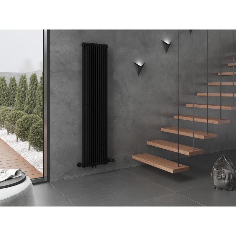 Mexen Kansas radiateur décoratif 1800 x 420 mm, 1242 W, noir - W204-1800-420-00-70