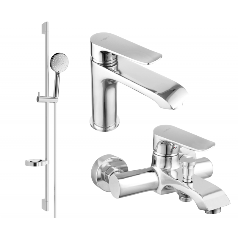 Mexen Pecos DS75 ensemble de bain, chrome - 72703DS75-00