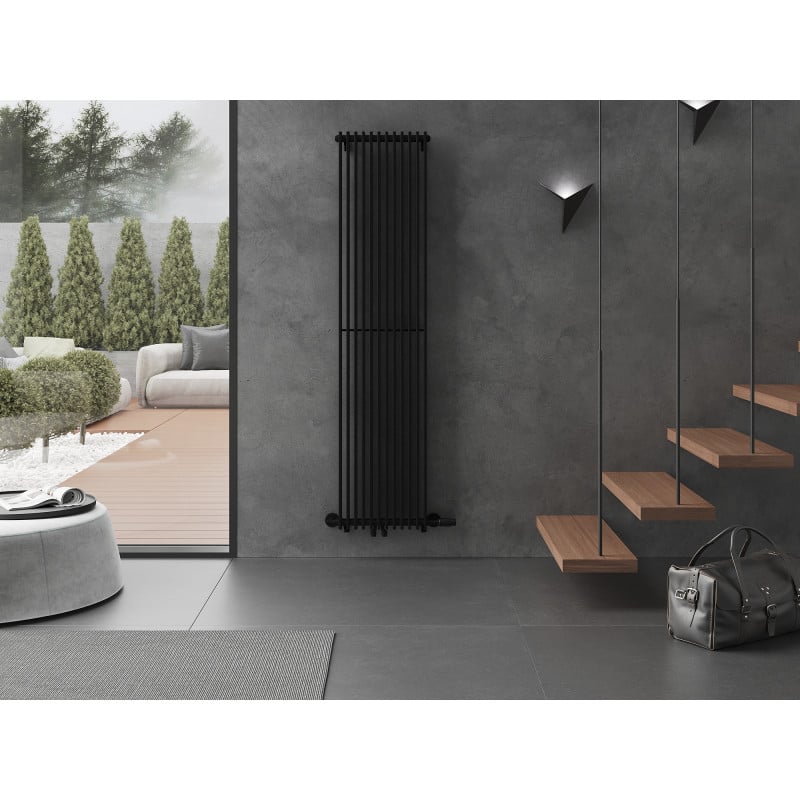 Mexen Kansas radiateur décoratif 1800 x 420 mm, 1242 W, noir - W204-1800-420-00-70