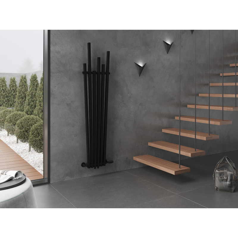 Mexen Omaha radiateur décoratif 1800 x 420 mm, 655 W, noir - W208-1800-420-00-70