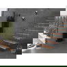 Mexen Omaha radiateur décoratif 1800 x 420 mm, 655 W, noir - W208-1800-420-00-70