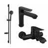 Mexen Pecos DS75 ensemble baignoire, noir - 72703DS75-70