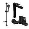 Mexen Pecos DF05 ensemble pour baignoire, noir - 72713DF05-70
