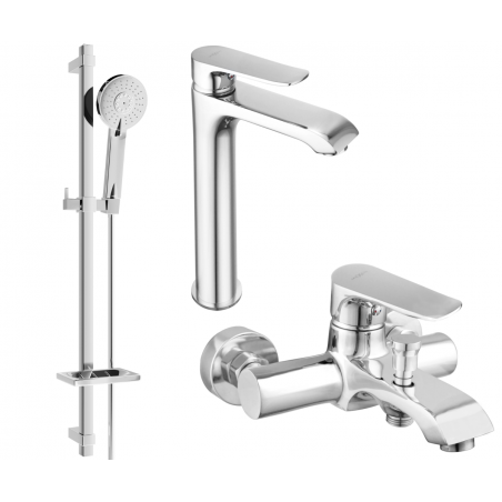 Mexen Pecos DQ40 ensemble de baignoire, chrome - 72713DQ40-00