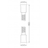 Mexen tuyau de douche 125 cm, doré - 79435-50