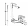 Mexen Pecos DQ72 ensemble pour baignoire, chrome - 72713DQ72-00