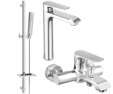 Mexen Pecos DQ72 ensemble de bain, chrome - 72713DQ72-00