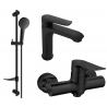 Ensemble de douche Mexen Pecos DF05, noir - 72704DF05-70