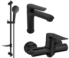 Ensemble de douche Mexen Pecos DF05, noir - 72704DF05-70
