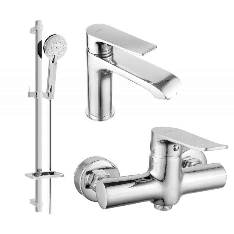 Mexen Pecos DQ40 ensemble de douche, chrome - 72704DQ40-00