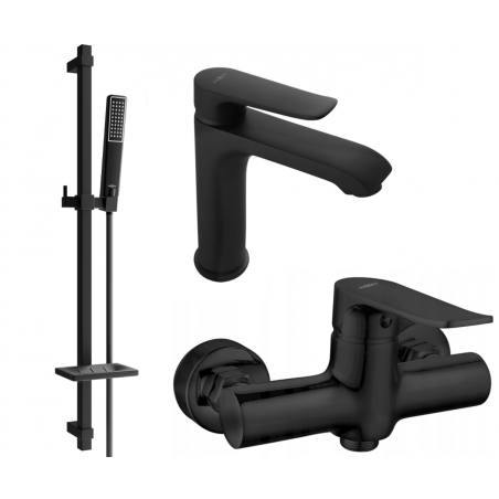 Mexen Pecos DQ72 ensemble de douche, noir - 72704DQ72-70