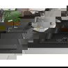 Mexen Leo évier en granit 1-bac avec égouttoir et robinet de cuisine Flora, noir - 6501-77-670401-57-B