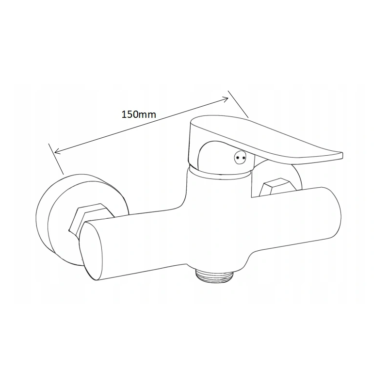 Mexen Pecos DS75 ensemble de douche, noir - 72704DS75-70