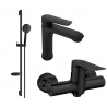 Ensemble de douche Mexen Pecos DS75, noir - 72704DS75-70