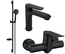 Ensemble de douche Mexen Pecos DS75, noir - 72704DS75-70