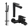 Mexen Pecos DQ72 ensemble de baignoire, noir - 72713DQ72-70