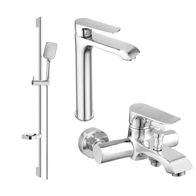 Mexen Pecos DS62 ensemble de bain, chromé - 72713DS62-00