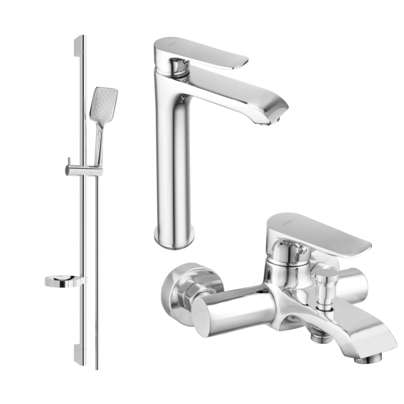 Mexen Pecos DS62 ensemble pour baignoire, chrome - 72713DS62-00