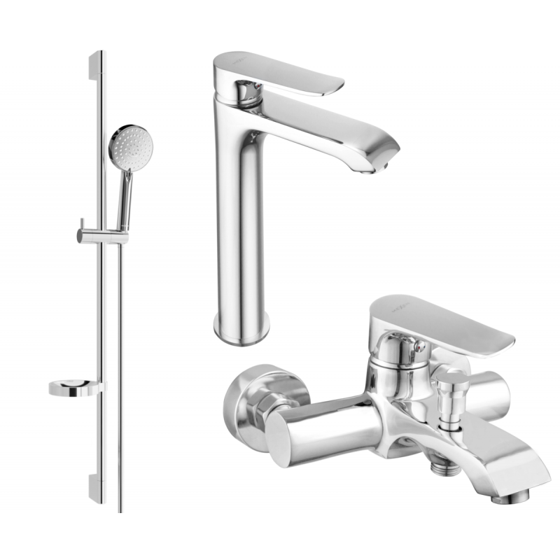 Mexen Pecos DS75 ensemble de bain, chrome - 72713DS75-00