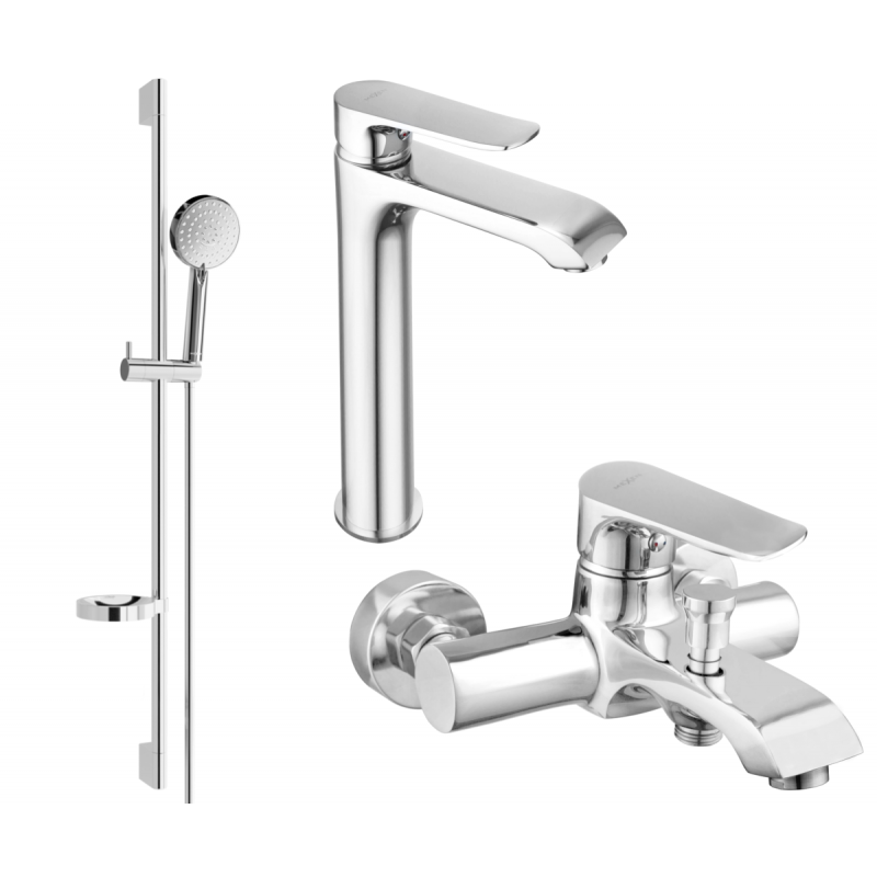 Mexen Pecos DS75 Set de bain, chromé - 72713DS75-00
