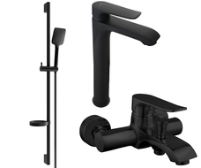 Mexen Pecos Ensemble de baignoire DS62, noir - 72713DS62-70