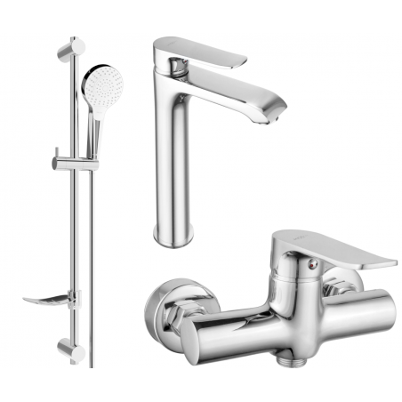 Mexen Pecos DF05 ensemble de douche, chromé - 72714DF05-00