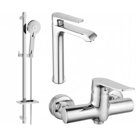 Mexen Pecos Ensemble de douche DQ40, chrome - 72714DQ40-00