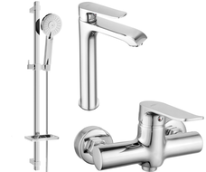 Mexen Pecos Ensemble de douche DQ40, chrome - 72714DQ40-00