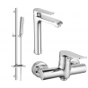 Mexen Pecos Ensemble de douche DQ72, chromé - 72714DQ72-00