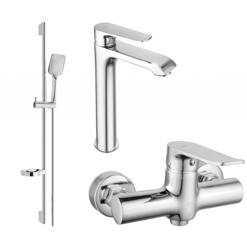 Mexen Pecos DS62 ensemble de douche, chrome - 72714DS62-00