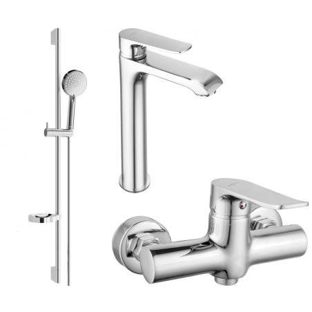 Mexen Pecos DS75 ensemble de douche, chromé - 72714DS75-00