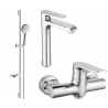 Mexen Pecos DS75 ensemble de douche, chromé - 72714DS75-00