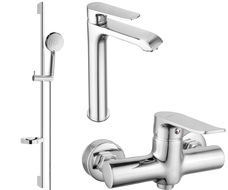 Mexen Pecos DS75 ensemble de douche, chromé - 72714DS75-00