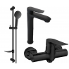 Ensemble de douche Mexen Pecos DF05, noir - 72714DF05-70