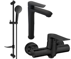 Ensemble de douche Mexen Pecos DF05, noir - 72714DF05-70