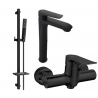 Ensemble de douche Mexen Pecos DQ72, noir - 72714DQ72-70