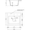 Mexen Milo évier en granit 1 bac avec mitigeur de cuisine Flora, beige - 6505-69-670401-57-G