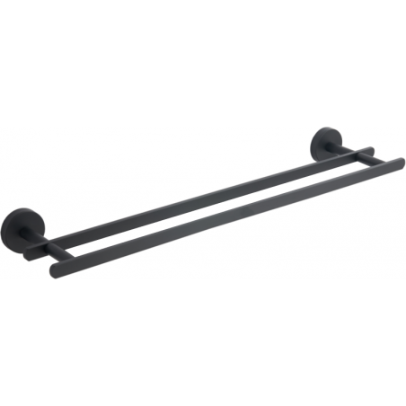 Mexen Loft double porte-serviettes, Noir - 7012625-70