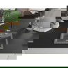 Mexen Milo évier en granit à 1 cuve avec robinet mélangeur Flora, Gris - 6505-71-670401-07