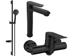 Mexen Pecos DS75 ensemble de douche, noir - 72714DS75-70