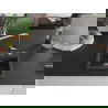 Mexen Milo évier en granit à 1 cuve avec robinet mélangeur Flora, Noir moucheté - 6505-76-670401-00