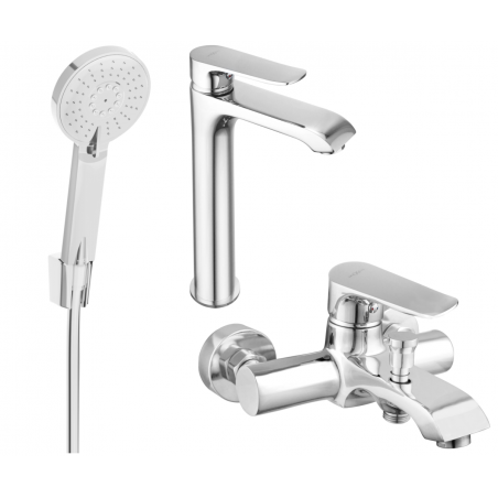 Mexen Pecos R40 ensemble de bain, chrome - 72713R40-00